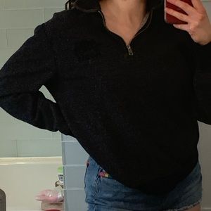 Roots dark grey quarter zip :)